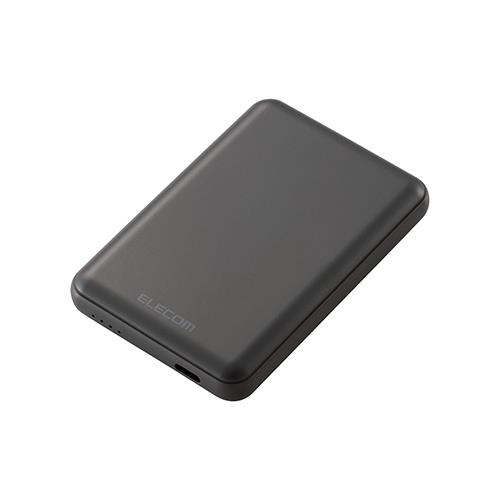 エレコム(ELECOM) DE-C48-5000DGY ダークグレー 超コンパクトモバイルバッテリー 5000mAh 3A USB Type-C×1