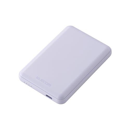 エレコム(ELECOM) DE-C48-5000PU パープル 超コンパクトモバイルバッテリー 5000mAh 3A USB Type-C×1