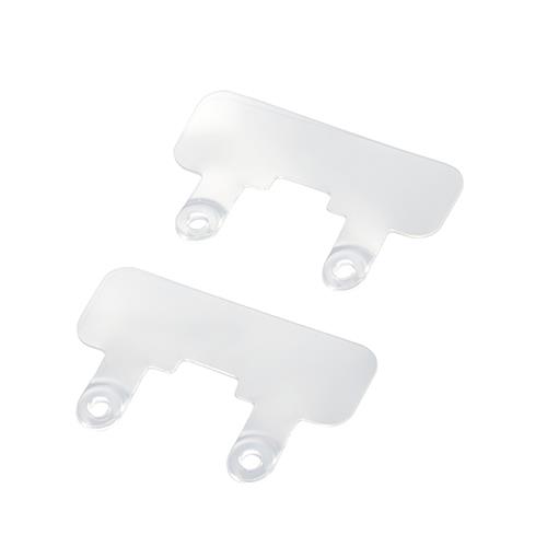 エレコム(ELECOM) P-STHD2PCR クリア スマホ ストラップホルダー シート スピーカー穴用 2口タイプ 2枚入り