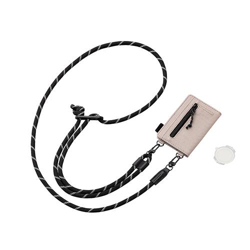 エレコム(ELECOM) P-STSDCDR06BE ベージュ スマホショルダー ストラップ 42~78cm 長さ調整可 カジュアル