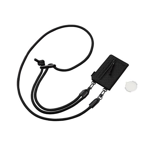 エレコム(ELECOM) P-STSDCDR06BK ブラック スマホショルダー ストラップ 42~78cm 長さ調整可 カジュアル