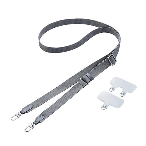 エレコム(ELECOM) P-STSDH2FBK ブラック スマホショルダー ストラップ 43~70cm 長さ調整可