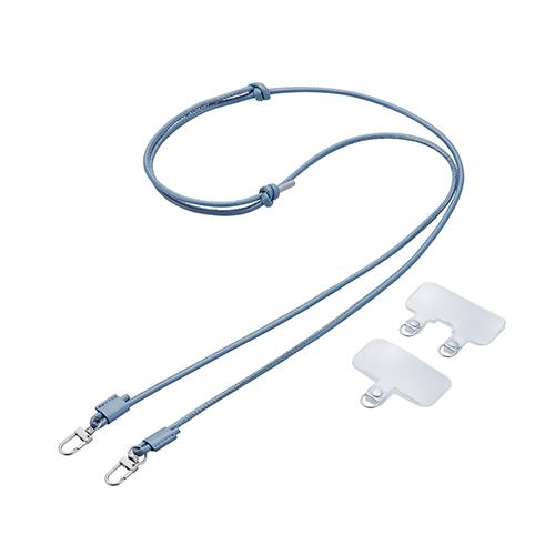 エレコム(ELECOM) P-STSDH2LR04NV ネイビー スマホショルダー ストラップ 42~75cm 長さ調整可