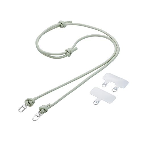 エレコム(ELECOM) P-STSDH2LR06GN グリーン スマホショルダー ストラップ 42~75cm 長さ調整可