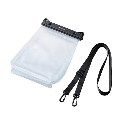 エレコム(ELECOM) P-WPSG05BK ブラック 約6.9インチ以下のスマートフォン用 防水ｹｰｽ IPX8 ﾏﾁ付きﾀｲﾌﾟ