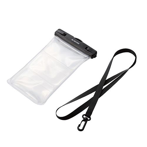 エレコム(ELECOM) P-WPST05BK ブラック 約6.9インチ以下のスマートフォン用 防水ケース IPX8 水中スマホ操作対応タイプ