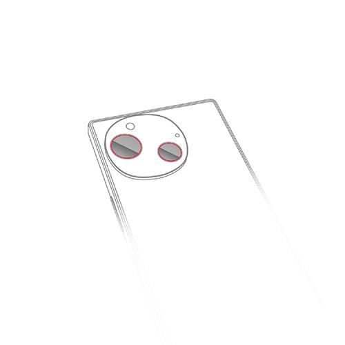 エレコム(ELECOM) PM-S242FLLFG AQUOS R9 カメラレンズフィルム 高透明