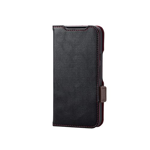 エレコム(ELECOM) PM-P241PLFYBK ブラック Google Pixel 8a用 ソフトレザーケース 磁石付 耐衝撃 ステッチ