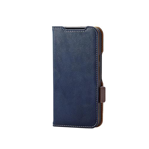 エレコム(ELECOM) PM-P241PLFYNV ネイビー Google Pixel 8a用 ソフトレザーケース 磁石付 耐衝撃 ステッチ