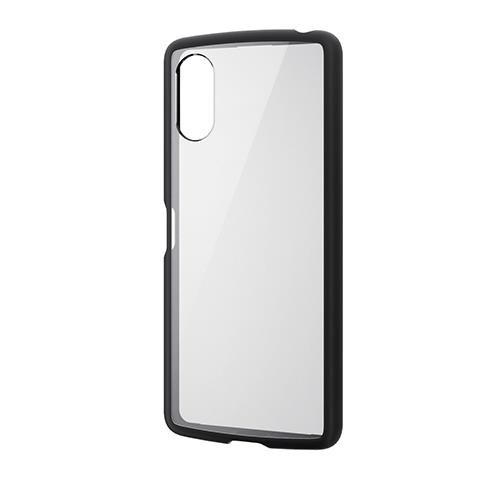 エレコム(ELECOM) PM-X241TSLFCBK ブラック Xperia 10 VI SO-52E ケース ハイブリッド ストラップホール付