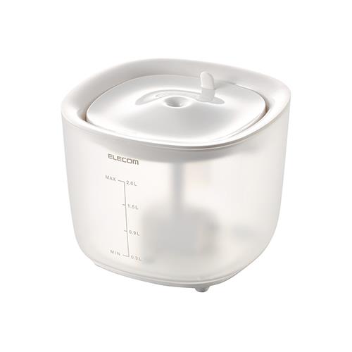 エレコム(ELECOM) PET-WD02WH ホワイト ペット用ワイヤレスポンプ式自動給水器 サイレントアクア