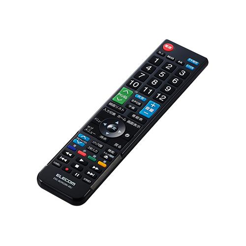 エレコム(ELECOM) ERC-BDR02BK-MU ブラック リモコン レコーダー用 4メーカー対応