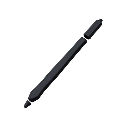 エレコム(ELECOM) TB-APE2CFTWCBK ブラック Apple Pencil 第2世代用 ペンタブ風グリップ太軸 ペン先保護