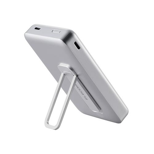 エレコム(ELECOM) DE-C54-10000WH ホワイト ワイヤレスモバイルバッテリー 10000mAh 20W スタンド付き