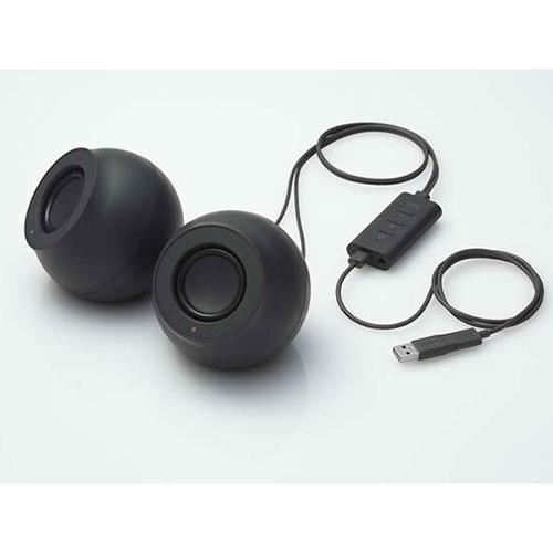 エレコム(ELECOM) SP-P10CUBBK ブラック パソコン用2.0chスピーカー Stina