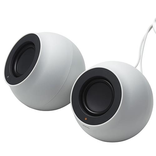 エレコム(ELECOM) SP-P10CUSBWH ホワイト パソコン用2.0chスピーカー Stina 4.4W 2.2W+2.2W