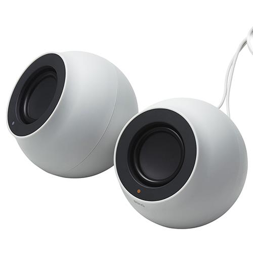 エレコム(ELECOM) SP-P10CUWH ホワイト パソコン用2.0chスピーカー Stina 4.4W 2.2W+2.2W