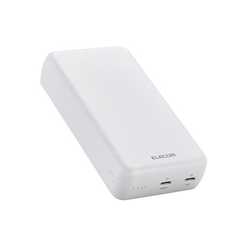 エレコム(ELECOM) DE-C52-20000WH ホワイト 20000mAh 2C PD20W モバイルバッテリー