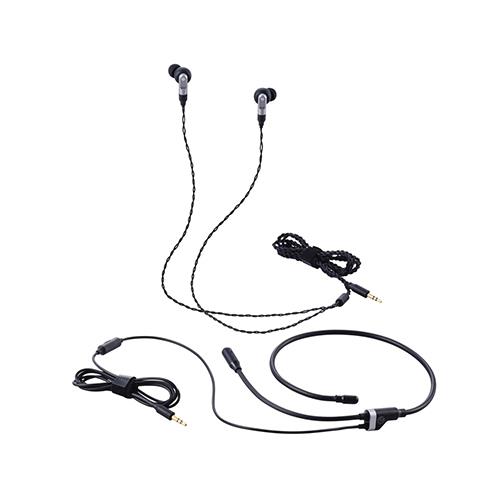 【長期保証付】エレコム(ELECOM) HS-VE300MBK ブラック ゲーミングイヤホン 有線 3.5mm3極 リケーブル可 マイク付き