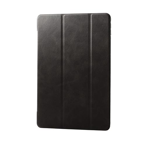 エレコム(ELECOM) TB-A19RWVBKN ﾌﾞﾗｯｸ iPad 10.2ｲﾝﾁ 第9/8/7世代用 ﾌﾗｯﾌﾟｹｰｽ 背面ｸﾘｱ ｿﾌﾄﾚｻﾞｰ ｽﾘｰﾌﾟ