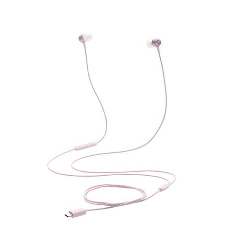 エレコム(ELECOM) EHP-DF14CMPN ピンク タイプCイヤホン 有線 マイク付き カナル型