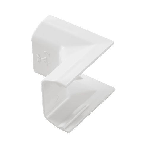 エレコム(ELECOM) LD-GAFR2MWH ホワイト 配線カバー モール 接続ユニット 入ズミ 【 壁用 フラットモール LD-GAF2MWH 専用 】