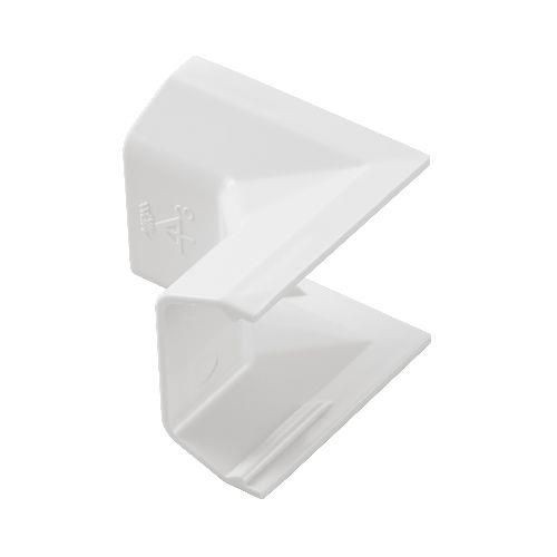 エレコム(ELECOM) LD-GAFR3MWH ホワイト 配線カバー モール 接続ユニット 入ズミ 【 壁用 フラットモール LD-GAF3MWH 専用 】