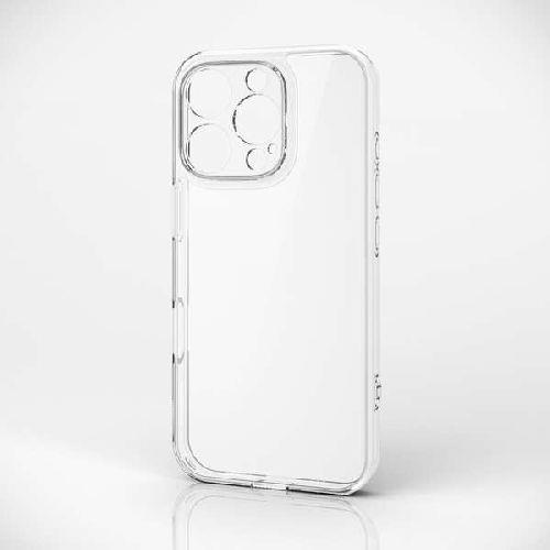 エレコム(ELECOM) PM-A24CHVCKKCR クリア iPhone 16 Pro用 ハイブリッドケース 極限