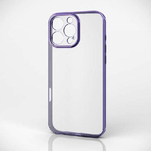 エレコム(ELECOM) PM-A24DUCTMKPU メタリックヴァイオレット iPhone 16 Pro Max用 ソフトケース 極限 メタリック