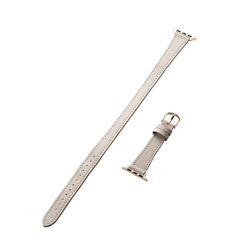 エレコム(ELECOM) AW-41BDLWJGB グレージュ Apple Watch用 &me ソフトレザーバンド