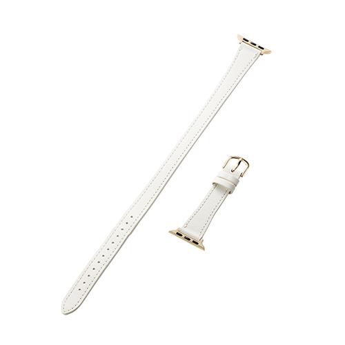 エレコム(ELECOM) AW-41BDLWJWH オフホワイト Apple Watch用 &me ソフトレザーバンド