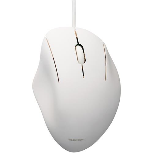 エレコム(ELECOM) M-SH10UBSKWH ホワイト 有線3ボタンマウス Mサイズ