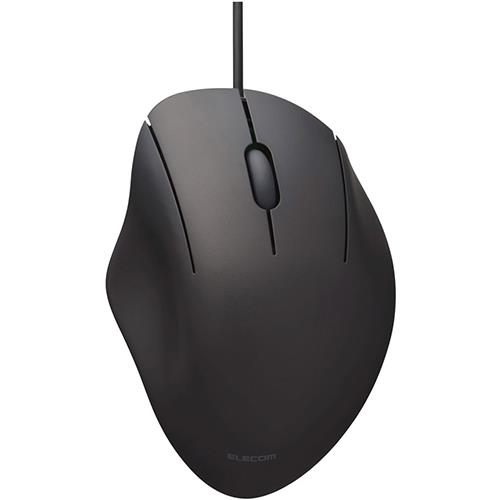 エレコム(ELECOM) M-SH11UBSKBK ブラック 有線3ボタンマウス Sサイズ