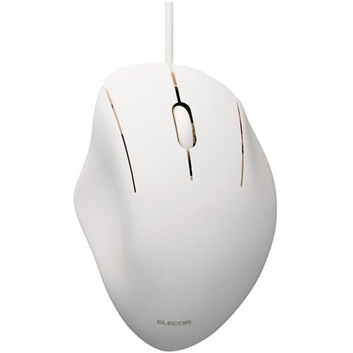 エレコム(ELECOM) M-SH11UBSKWH ホワイト 有線3ボタンマウス Sサイズ