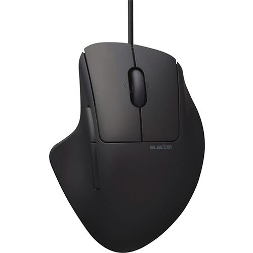 エレコム(ELECOM) M-SH30UBSKBK ブラック 有線7ボタンマウス チルトホイール付 Mサイズ