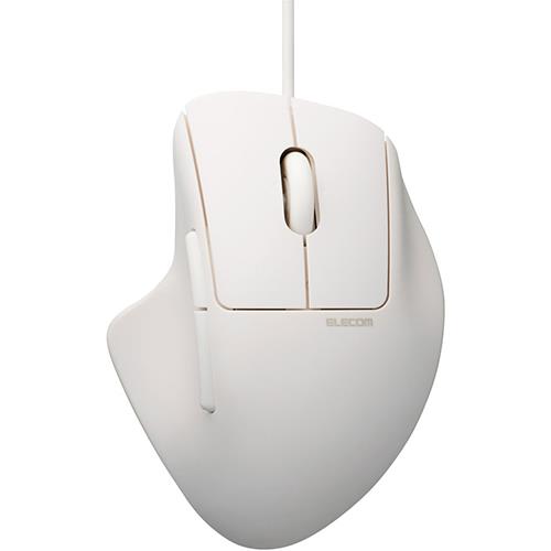 エレコム(ELECOM) M-SH31UBSKWH ホワイト 有線7ボタンマウス チルトホイール付 Sサイズ
