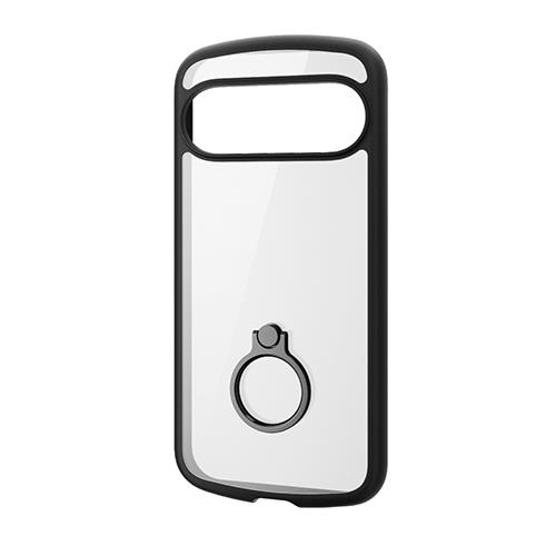 エレコム(ELECOM) PMP242TSLFCRBK ブラック Google Pixel 9/9 Pro用 TOUGH SLIM LITEケース リング付