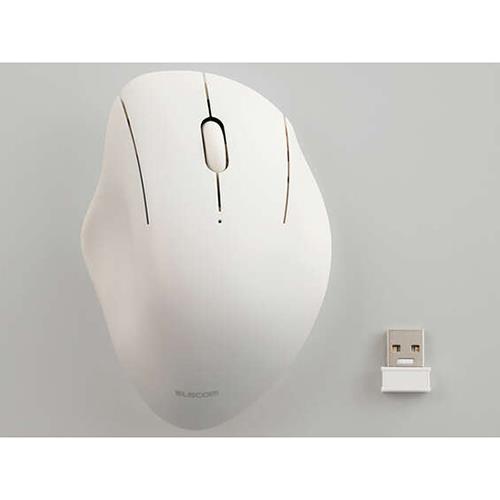 エレコム(ELECOM) M-SH10MBSKXWH ホワイト USB無線 Bluetooth接続3ボタンワイヤレスマウス Mサイズ