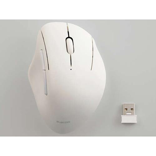 エレコム(ELECOM) M-SH20MBSKXWH ホワイト USB無線 Bluetooth接続5ボタンワイヤレスマウス Mサイズ