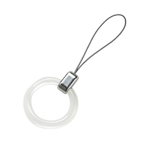 エレコム(ELECOM) P-STFCRSV クリアシルバー フィンガーストラップ クリア オーロラシルバー &me