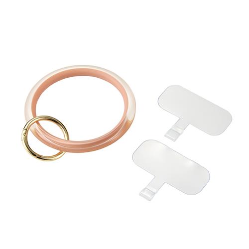 エレコム(ELECOM) P-STHCRPN ピンク スマホハンドストラップ クリアリング &me