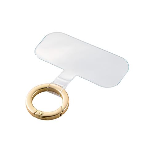 エレコム(ELECOM) P-STHD1BRGD ゴールド ストラップホールシート 大きなリング 1口タイプ