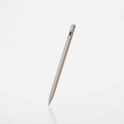 エレコム(ELECOM) P-TPACST04GB グレージュ &me 汎用アクティブタッチペン 充電式