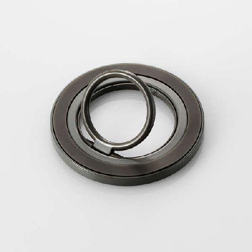 エレコム(ELECOM) P-STRMK360SV チタニウムシルバー マグネットスマホリング/360度回転/MAGKEEP