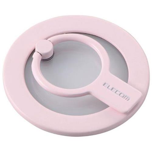 エレコム(ELECOM) P-STRMKHICRPN ピンク マグネットスマホリング 2WAY MagSafe対応iPhone対応