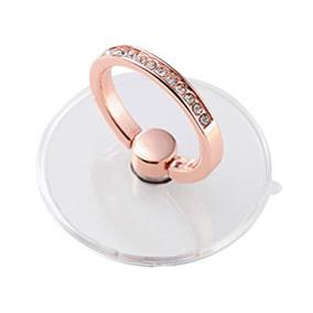 エレコム(ELECOM) P-STRGSPN ピンクゴールド スマホリング STICKER TYPE &me スマホ 各種対応