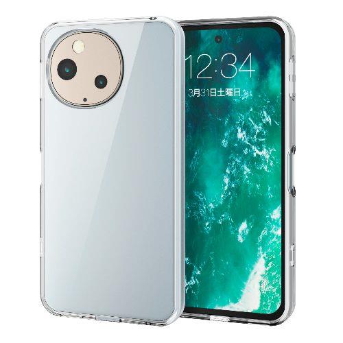 エレコム(ELECOM) PM-S244HVCKCR クリア AQUOS sense9 SH-53E用 ケース ハイブリッド 衝撃吸収 カメラレンズ保護設計 ストラップホール付 極み設計