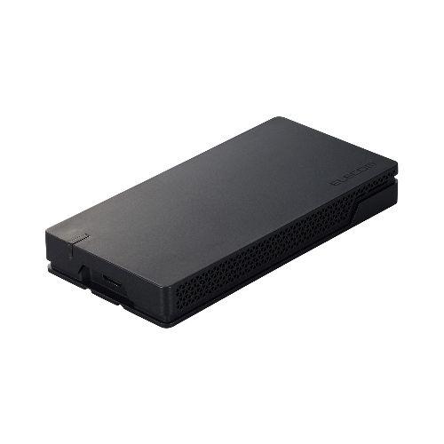 エレコム(ELECOM) ESD-EHA1000GBK ブラック SSD 外付け 1TB USB4 読出最大3650MB/秒 ポータブルSSD 超高速 耐衝撃 セキュリティソフト対応