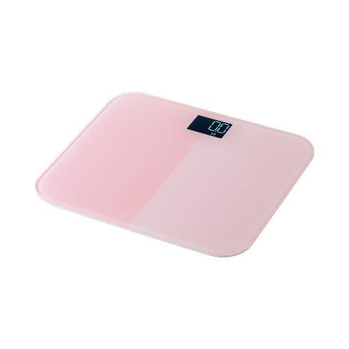 エレコム(ELECOM) HCS-S03PN ピンク 体重計 デジタルヘルスメーター コンパクト 乗るだけ自動電源ON 強化ガラス天板 最大150kg対応 LED表示
