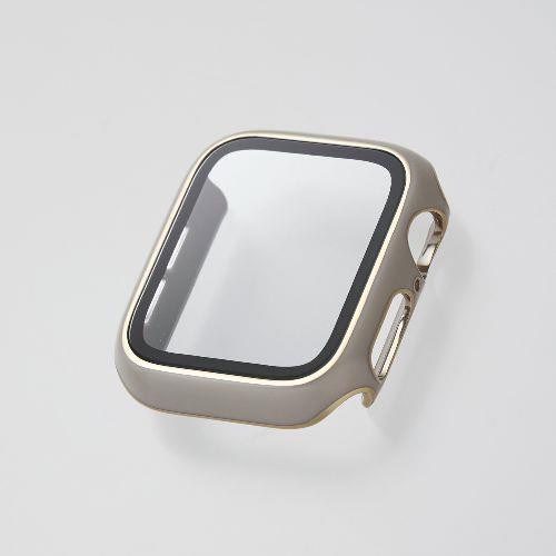 エレコム(ELECOM) AW-23EFCGJGB グレージュ アップルウォッチ カバー SE 第2世代/第1世代 /Series6/5/4 40mm フルカバー 表面硬度10H 全面保護